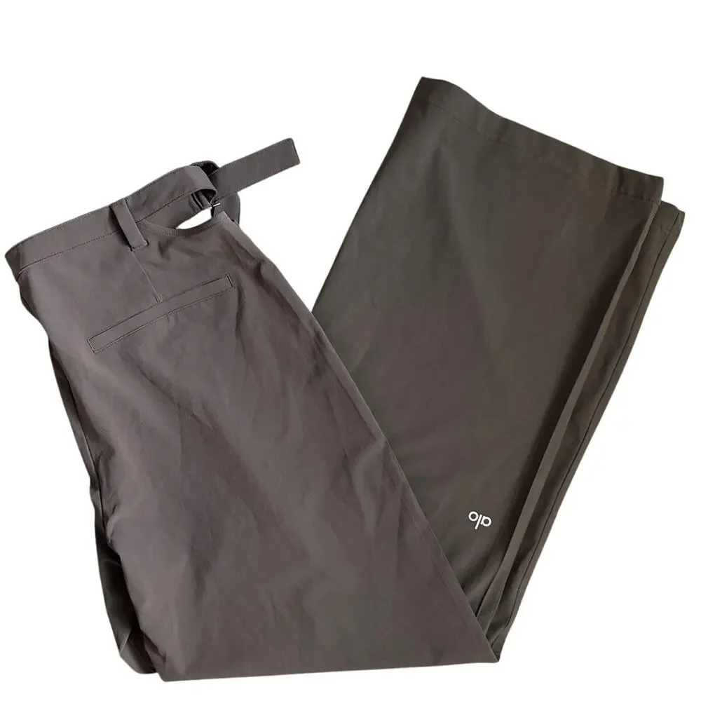 Alo Mid-Rise Showdown Trouser in Espresso Size XS